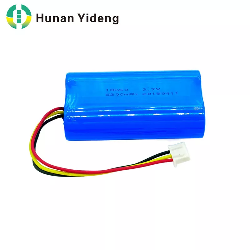 18650 3.7V 5200mAh ຫມໍ້ໄຟ Lithium Ion cylindrical rechargeable