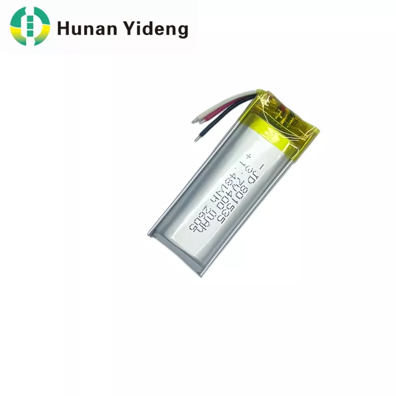 3.7V 600mAh 801535 ແບດເຕີຣີ້ Lithium Polymer Rechargeable Lipo Battery