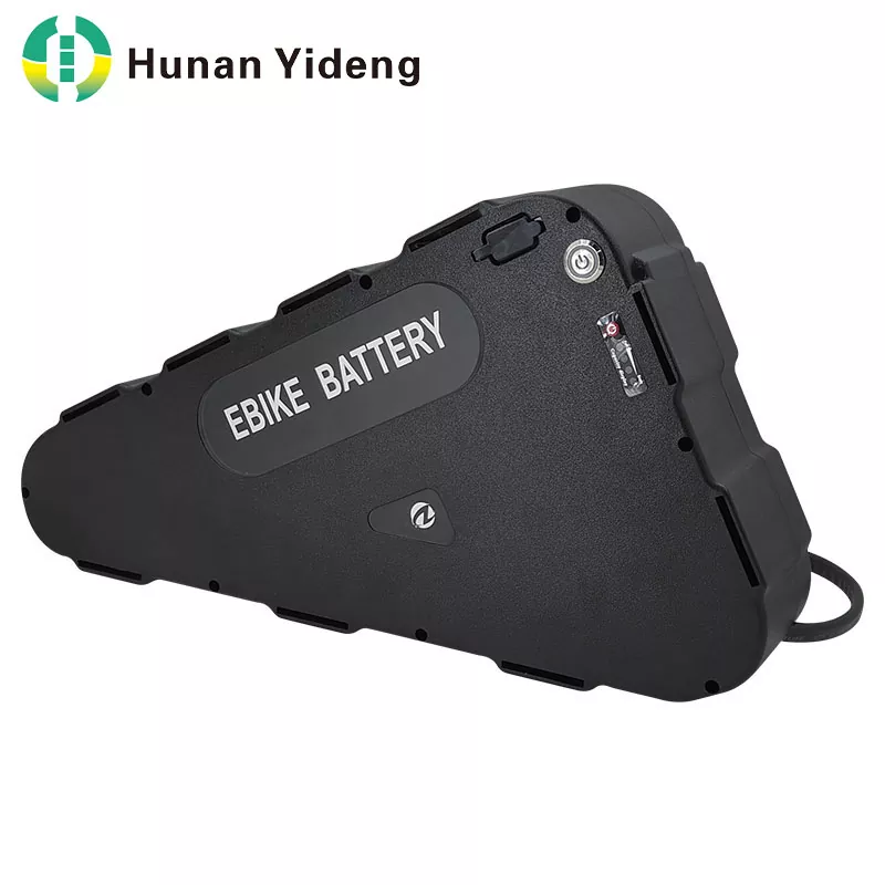 ຫມໍ້ໄຟລົດຖີບສາມຫຼ່ຽມ 48V 20Ah 18650 E-bike Lithium Battery