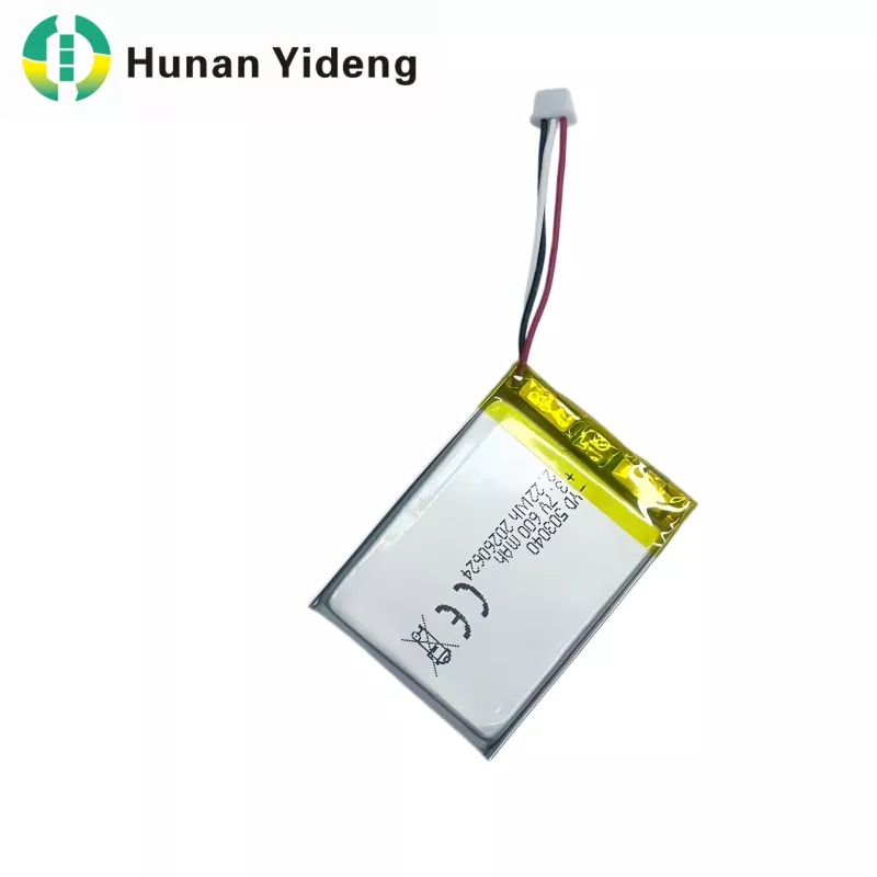 503040 3.7V 600mAh ຫມໍ້ໄຟ Rechargeable Square