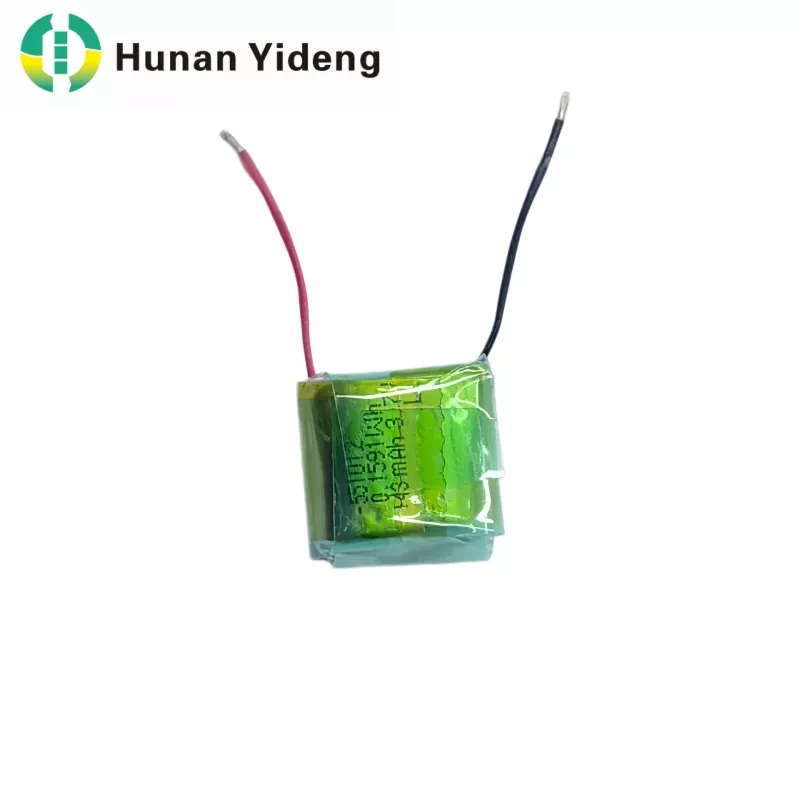 551012 3.7V 43mah ເຄື່ອງຫຼິ້ນໄຟຟ້າ Li Polymer Battery