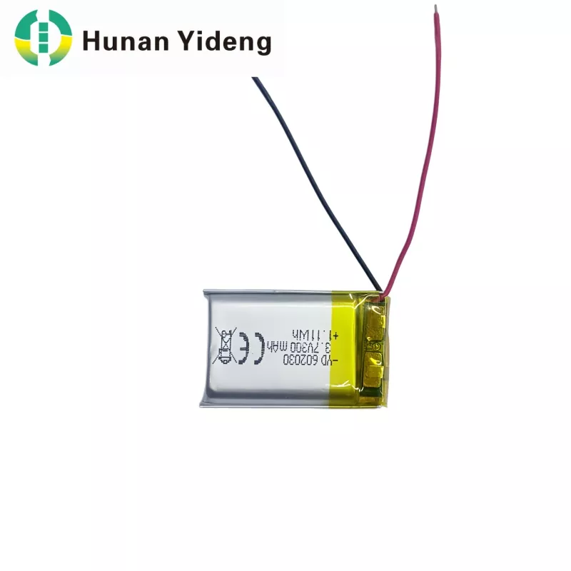 602030 3.7V 300mAh Li Polymer ຫມໍ້ໄຟສໍາລັບລໍາໂພງອັດສະລິຍະ