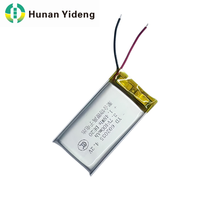 602035 3.7v 400mAh ຫມໍ້ໄຟ Lithium Ion ສໍາລັບ Smart Sofa