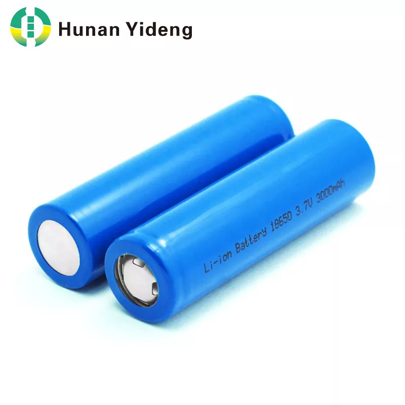 ຄວາມຈຸສູງ 18650 cylindrical lithium Ion ຫມໍ້ໄຟ 3.7V 3000mAh